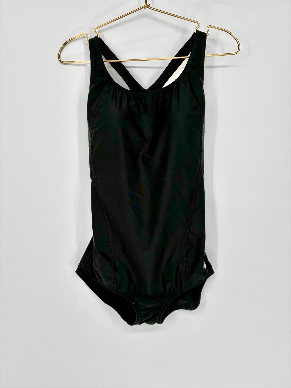 Speedo Black Women's One-Piece Swimsuit Size 12